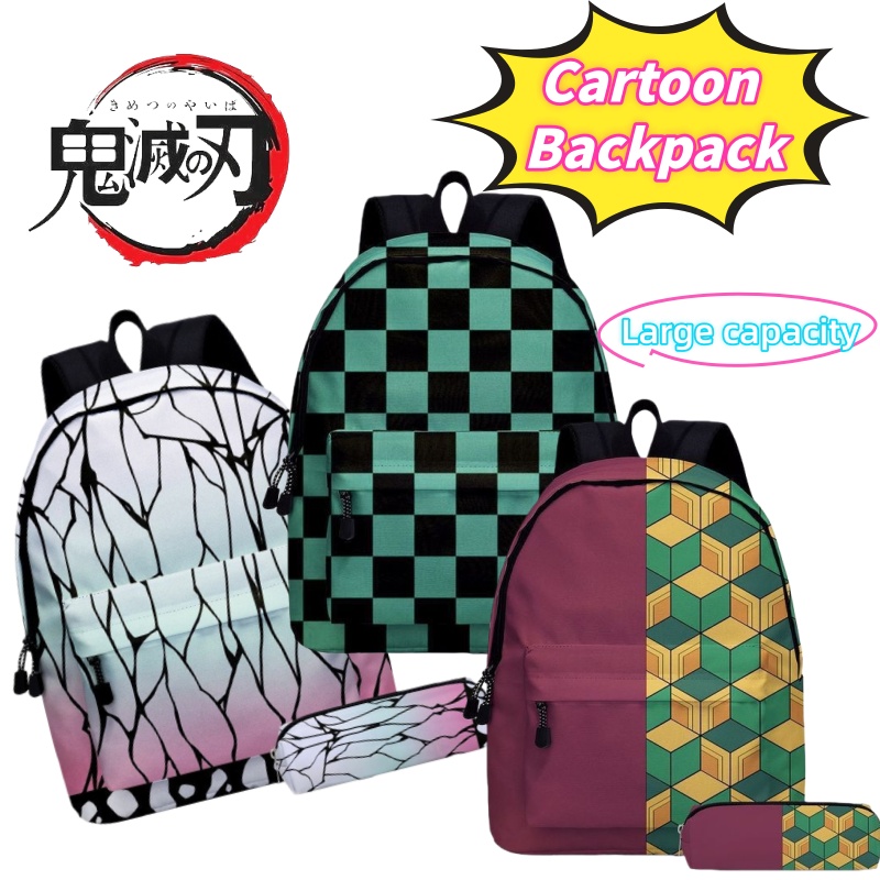 Travel Accessories Gadget - 鬼滅の刃 胡蝶しのぶ 竈門炭治郎 我妻善逸 学生用軽量バックパック おしゃれ