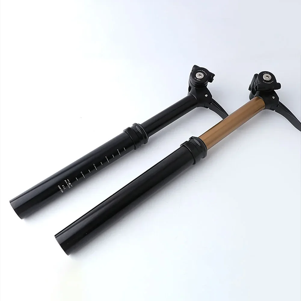 Travel Accessories Youtube - 調整可能なマウンテンバイクドロッパーポスト、マウンテンロードバイクシートポストドロッパー、手動トラベル高さ調整ショックアブソーバーチューブアクセサリー
