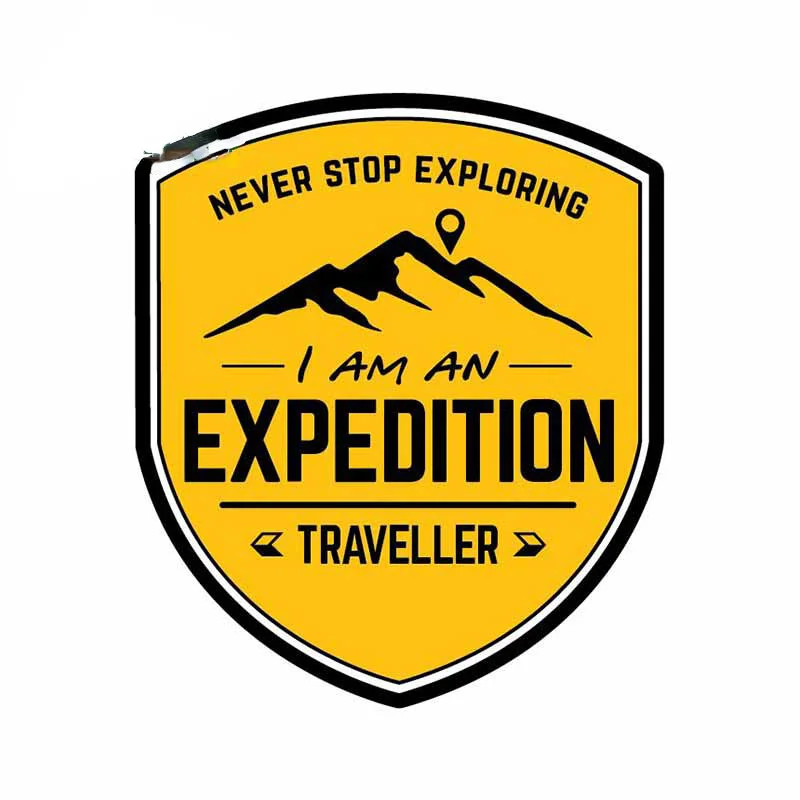 Travel Accessories Store - 13 センチメートルエクスペディショントラベルカーステッカーネバーストップ探検デカール JDM オフロードリアパーソナリティ、装飾アクセサリー PVC ステッカー