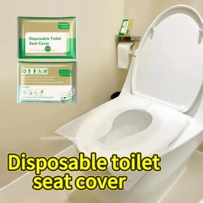 Travel Accessories Store - 10-120 個使い捨て便座カバーポータブル旅行キャンプホテルのバスルーム分解性防水トイレマットアクセサリー