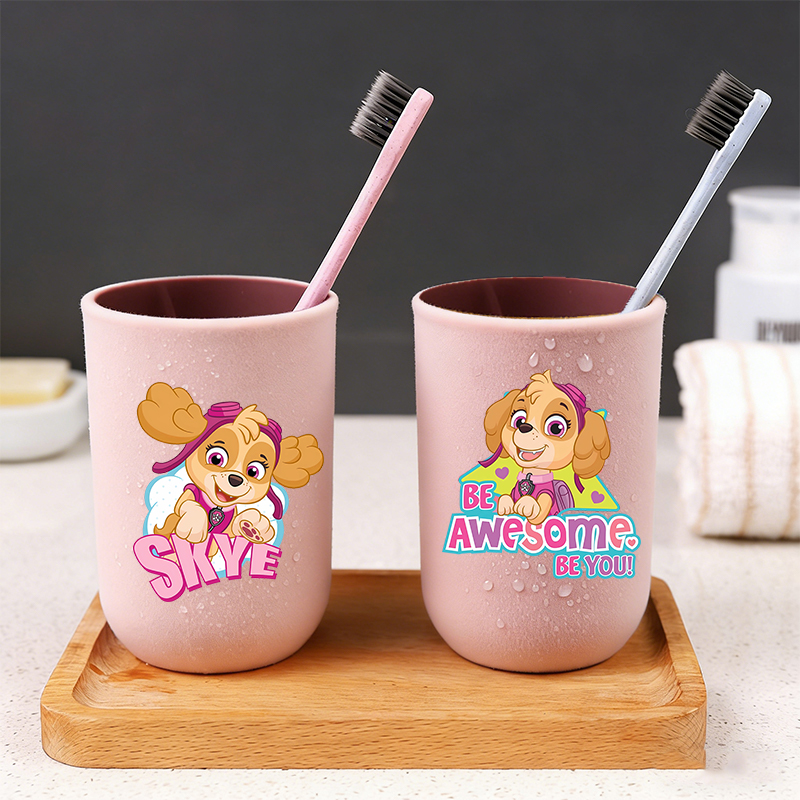 Travel Accessories Teens - 新しいパウパトロールキッズ歯ブラシカップかわいい漫画のキャラクタープリントバスルームカップ男の子旅行アクセサリー子供の誕生日プレゼント