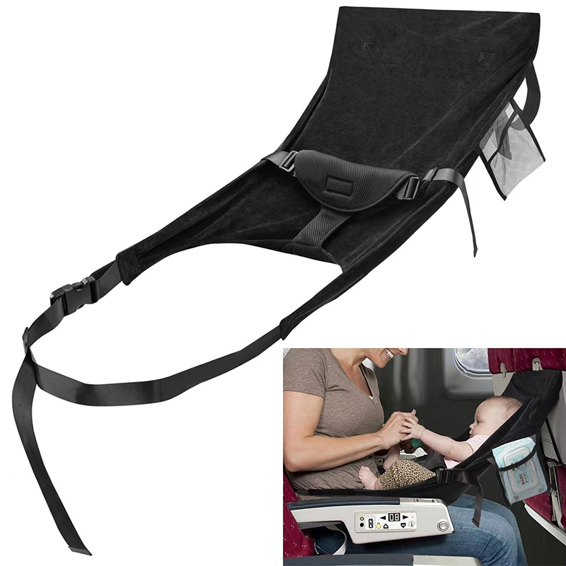 Travel Accessories Teens - 子供用飛行機シートエクステンダー 折りたたみ式フライングベッド ポータブル快適幼児用トラベルベッド 車内睡眠用ベビーベッド 車内アクセサリー