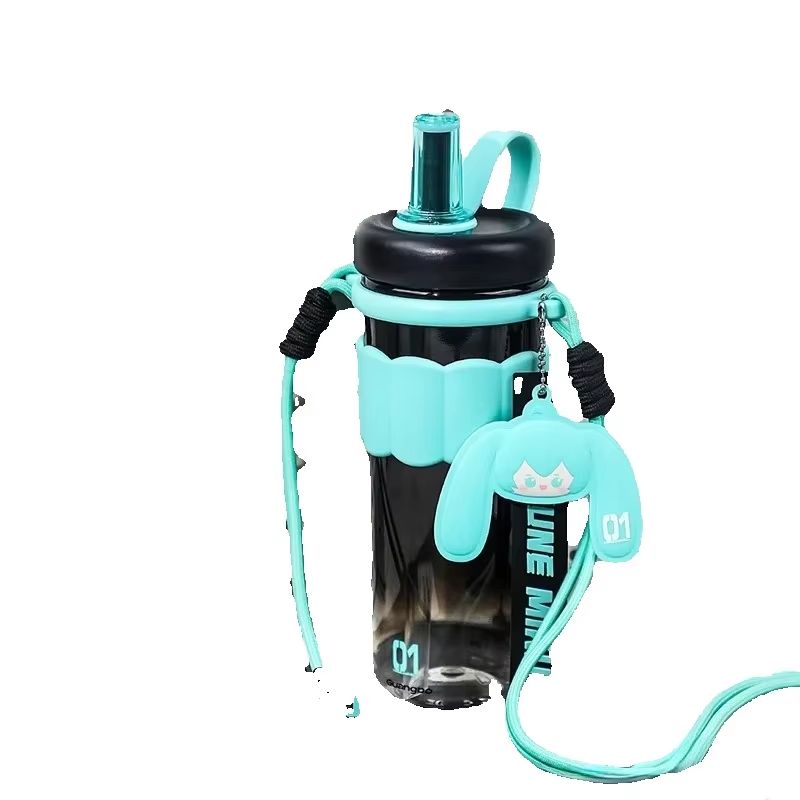 Travel Accessories Japan - 初音ミク アニメグッズ 旅行用スポーツウォーターカップ かわいい漫画の女の子 精巧な大容量ウォーターカップ クリエイティブなギフト