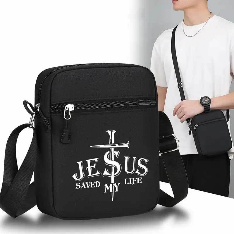 Travel Accessories Teens - Jesus Saves My Life クロスボディバッグ ストラップ付きハンドバッグ