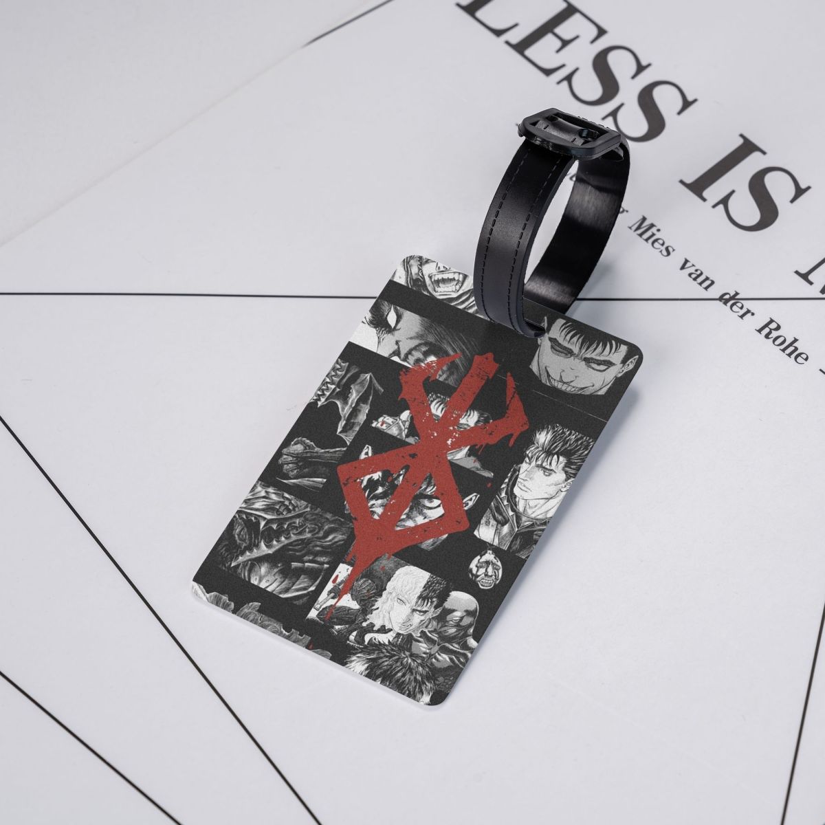 Travel Accessories Japan - 日本アニメベルセルク剣士マンガガッツ荷物タグスーツケースアクセサリー旅行手荷物搭乗タグラベルホルダーID名前