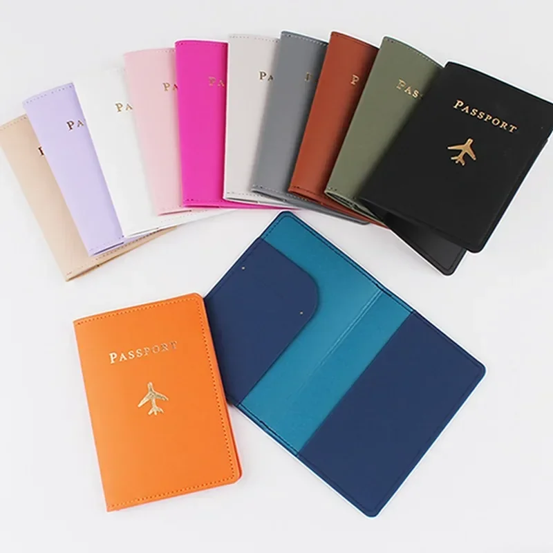 PUレザー飛行機パスポートカバーケース、カードホルダー、ファ - Travel Accessories On Plane のレビューと価格