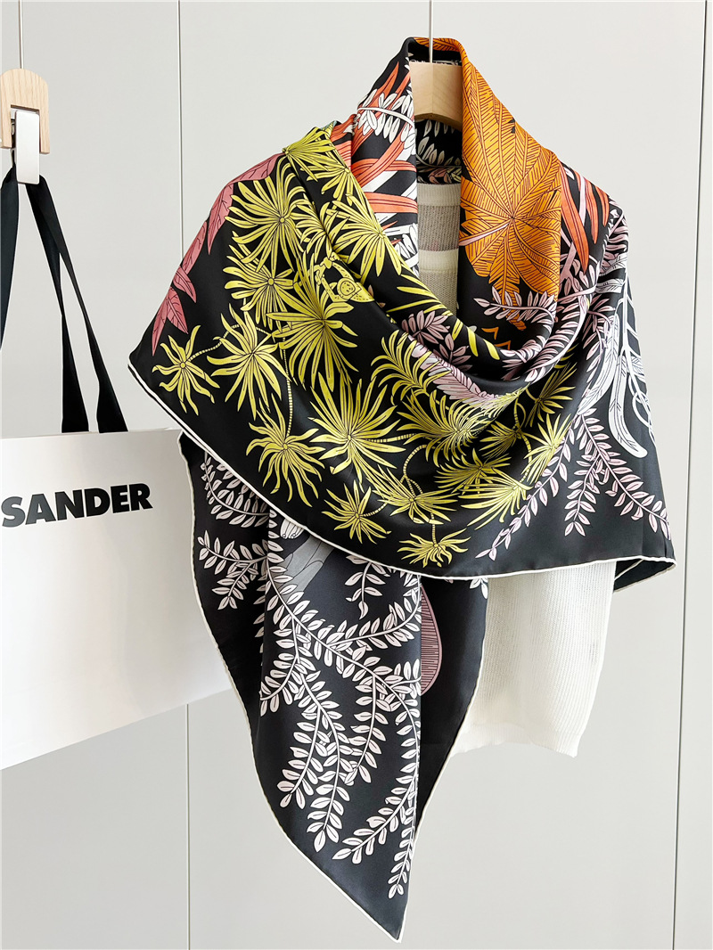 14 ミリメートルシルクスカーフ女性手巻きエッジショール高級 - Travel Accessories Luxury のレビューと価格