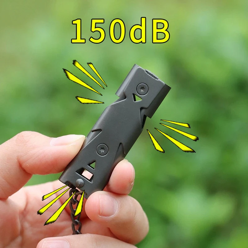 150DB 二重管高周波高サバイバルデシベルホイッスル屋外鋼 - Travel Accessories Youtube のレビューと価格