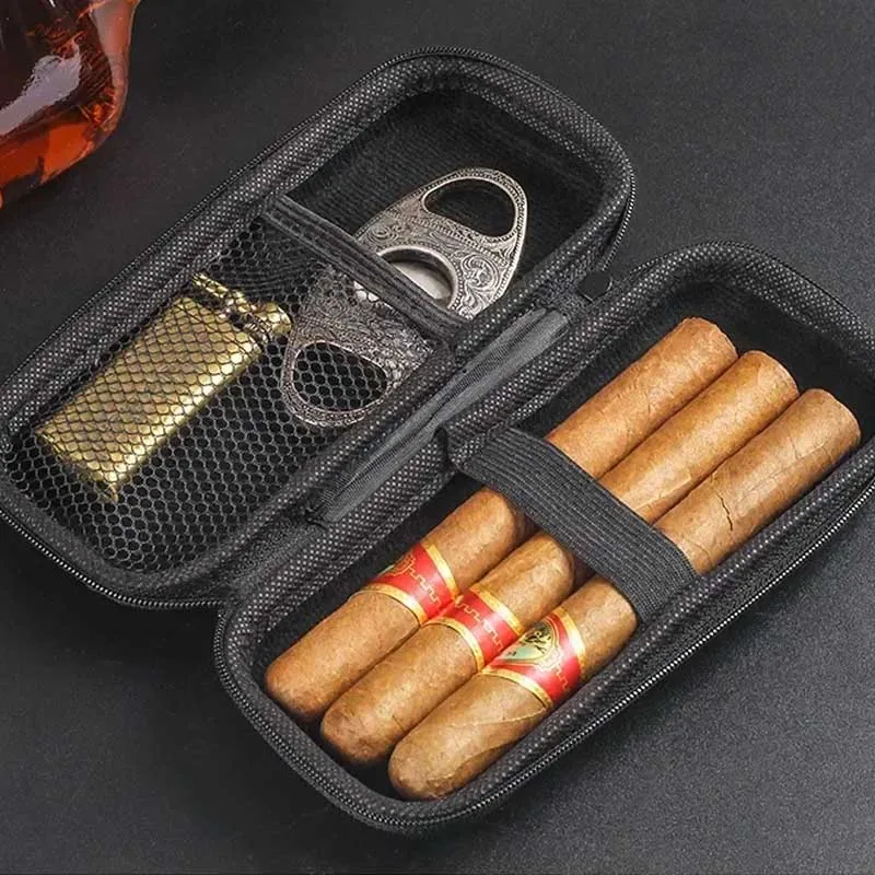 携帯シガーケース EVA 軽量トラベル収納バッグ ポーチ シ - Travel Accessories Gadget のレビューと価格