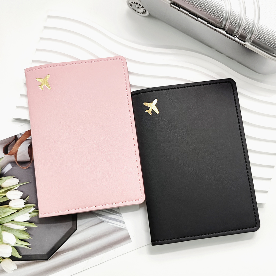 2 個セット恋人や姉妹 PU レザー飛行機パスポートカバーケ - Travel Accessories On Plane のレビューと価格