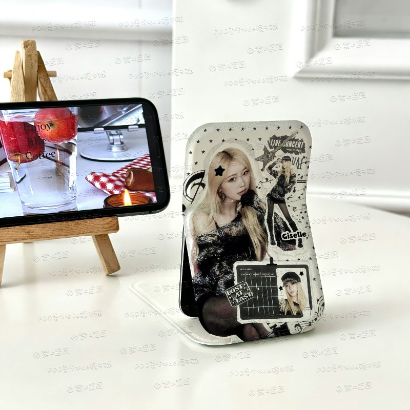 Aespas ミニ折りたたみ化粧鏡垂直デスクトップ化粧鏡ポー - Travel Accessories Store のレビューと価格
