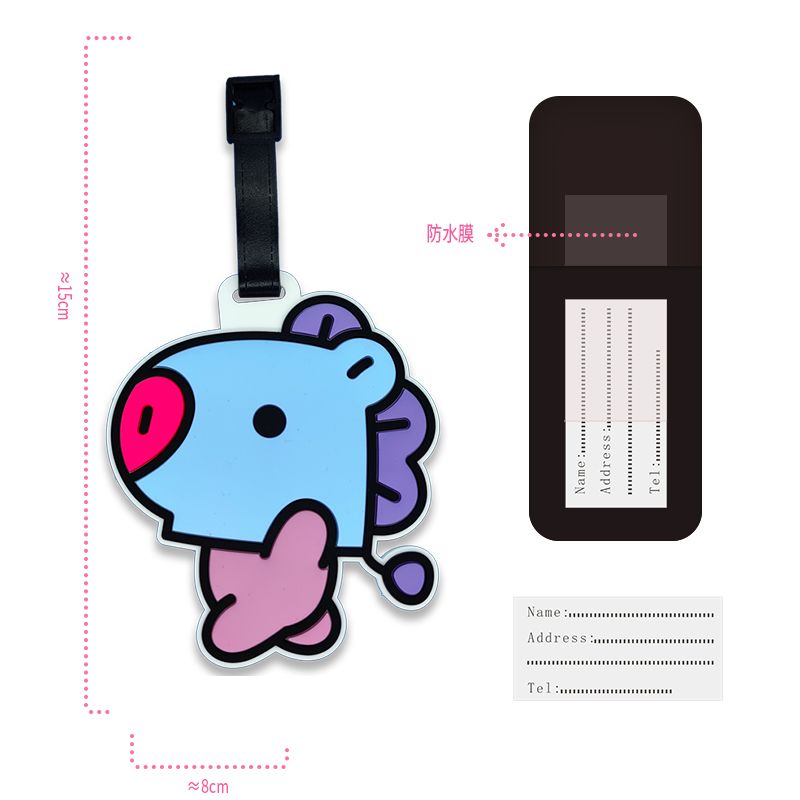 BT21のかわいいキャラクターキーホルダー、カワイイユニセッ - Travel Accessories Store のレビューと価格