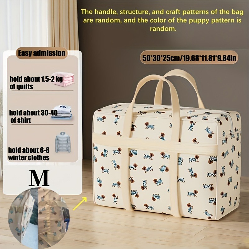折りたたみ式荷物整理バッグ（かわいい子犬柄）、大容量省スペー - Travel Accessories Gadget のレビューと価格