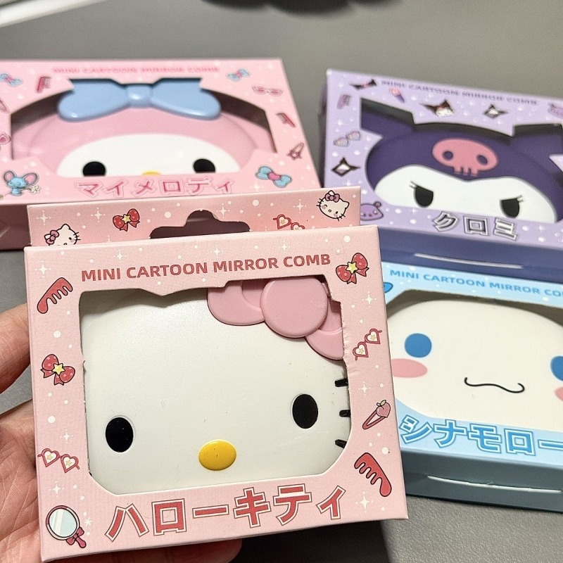 ハローキティ風フリップオープンミラー　可愛いアニメキャラクタ - Travel Accessories Japan のレビューと価格