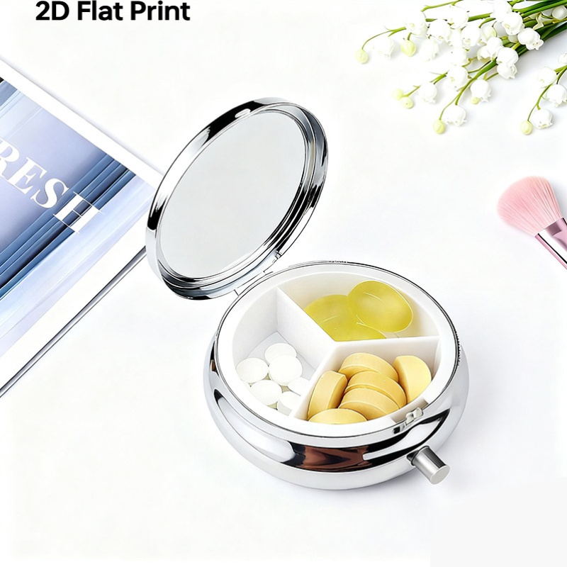 (フラット) ファンタジーな星空デザインの携帯用丸型金属製ピ - Travel Accessories As Gifts のレビューと価格