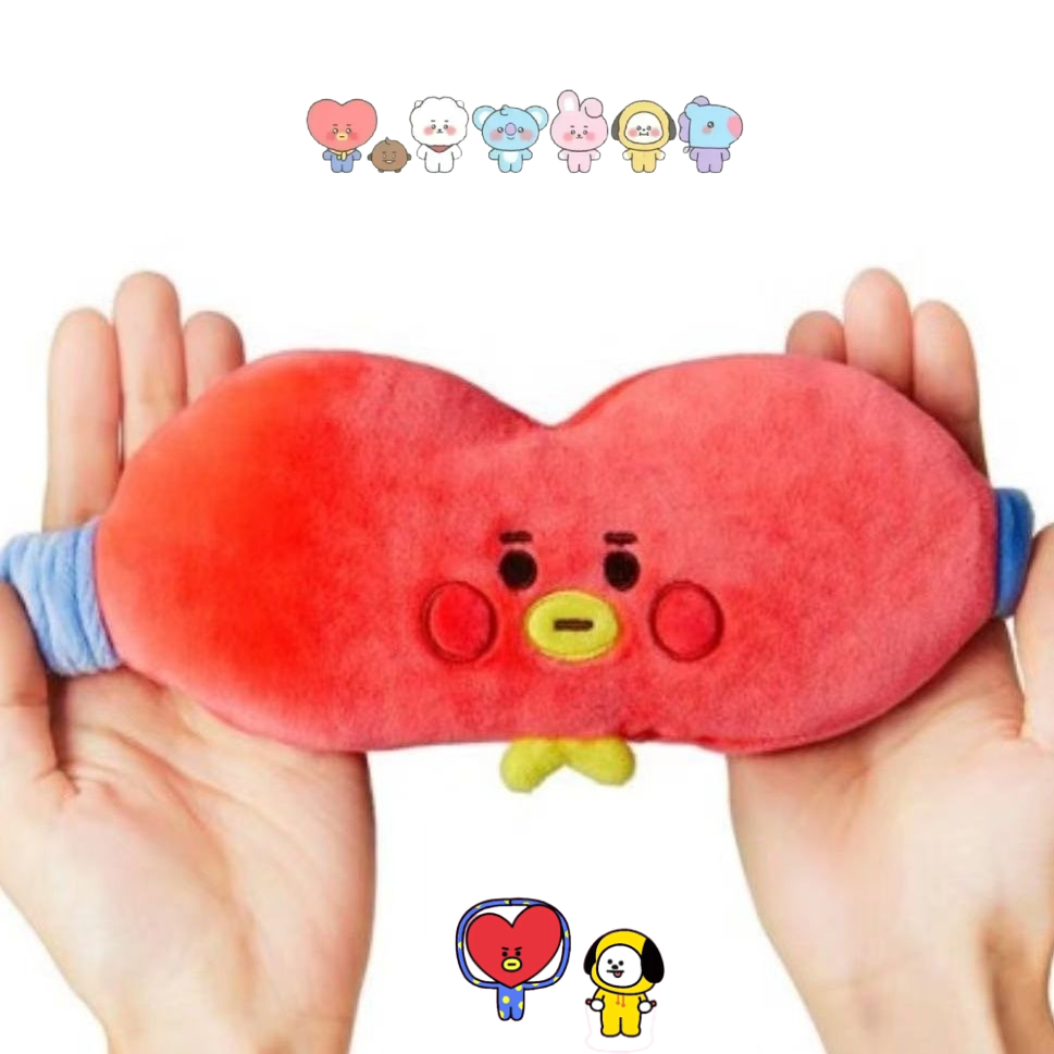 BT21漫画のかわいいぬいぐるみアイマスク カワイイ 男女兼 - Travel Accessories Store のレビューと価格