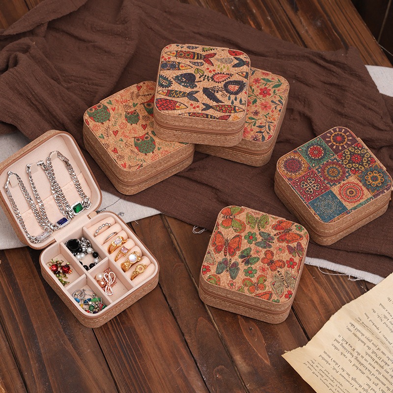 ハイエンドレトロ木目調プリントポータブルトラベルアクセサリー - Travel Accessories High End のレビューと価格