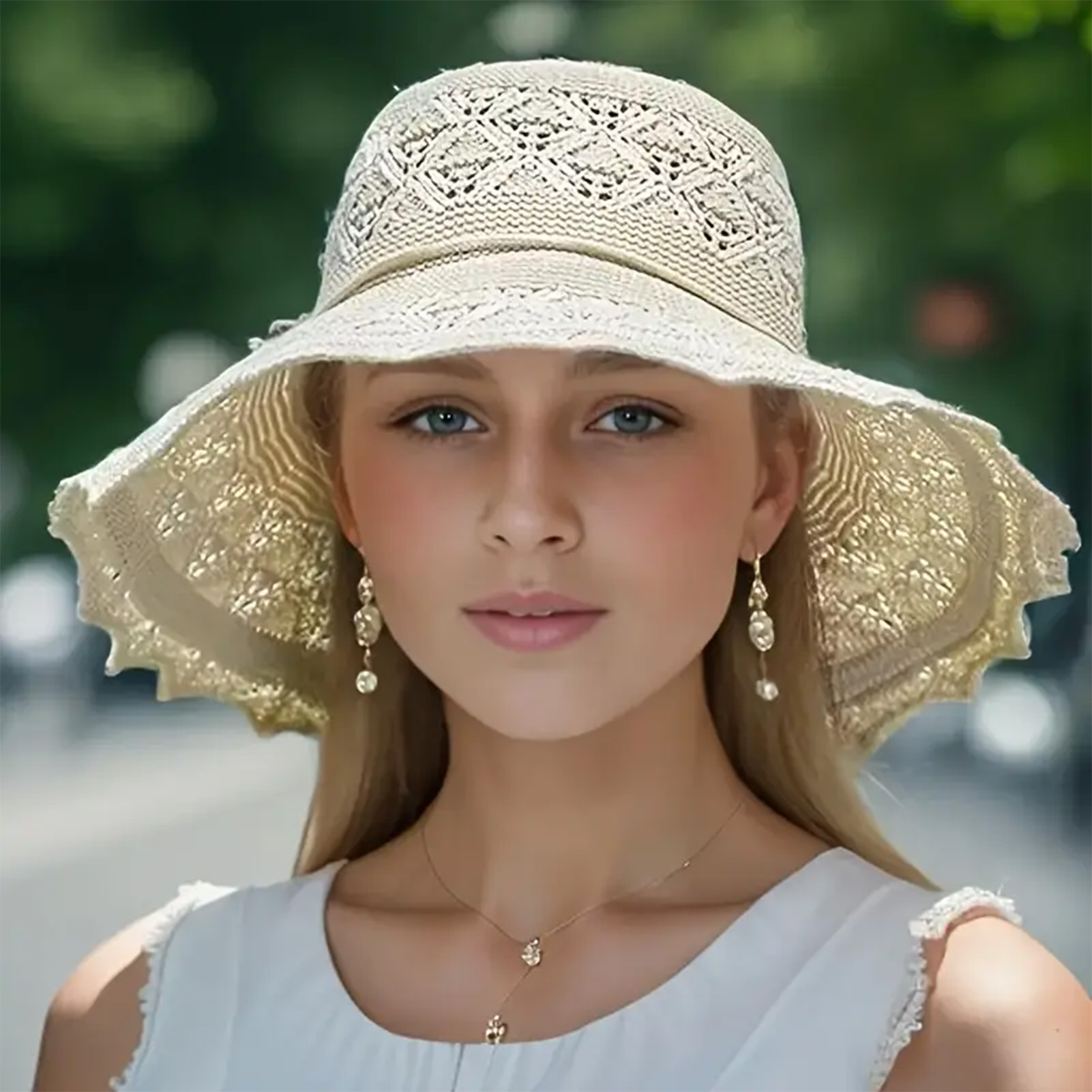 スタイリッシュなサンバイザー夏のビーチ帽子女性のための紫外線 - Travel Accessories Teens のレビューと価格