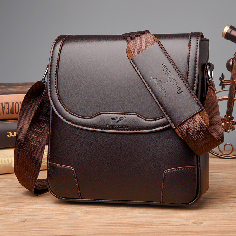 高級ブランドのメンズレザーショルダーバッグ防水ビジネスハンド - Travel Accessories Luxury のレビューと価格