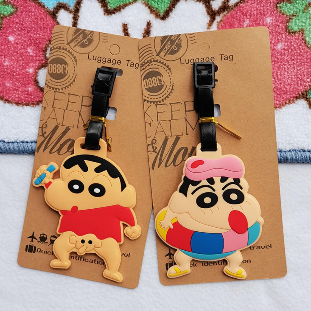 ホットクレヨンしんちゃん荷物タグ PVC スーツケースタグ旅 - Travel Accessories Japan のレビューと価格