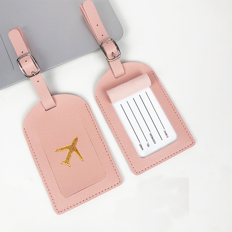 署名付きラゲッジタグ,PUレザーラベル,キャンディーカラー - Travel Accessories On Plane のレビューと価格