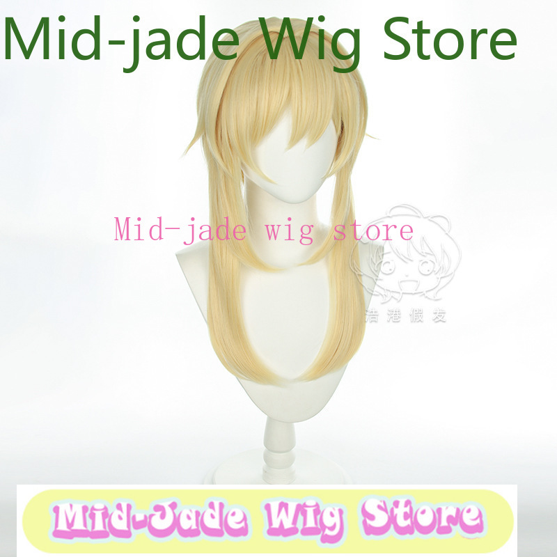 原神ルミネコスプレウィッグライトブロンドショートボブヘア三つ - Travel Accessories Store のレビューと価格