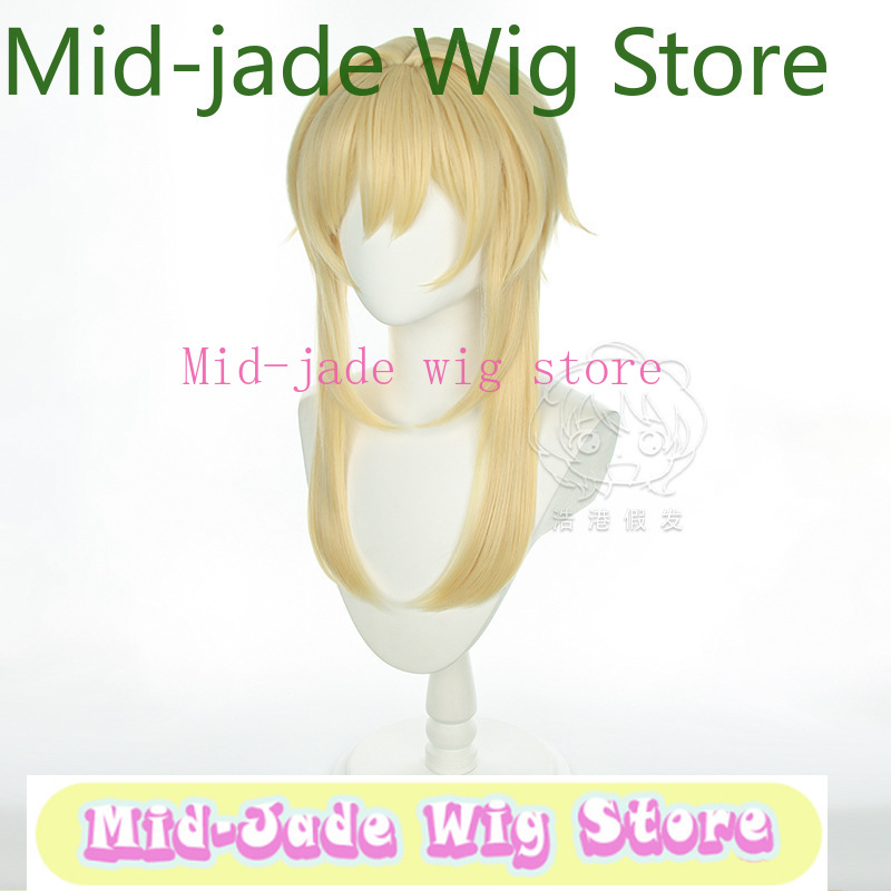 原神ルミネコスプレウィッグライトブロンドショートボブヘア三つ - Travel Accessories Store のレビューと価格