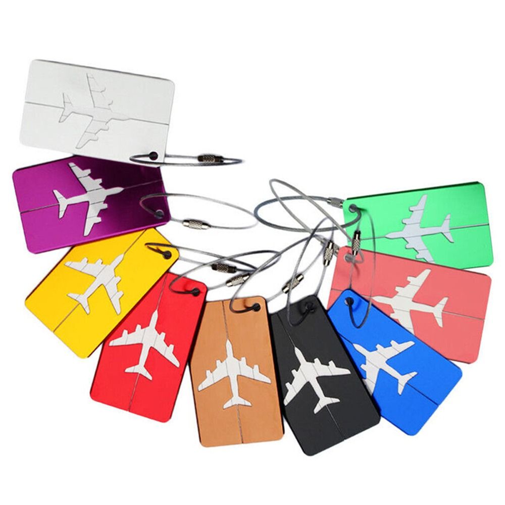 トラベルバッグ用の再利用可能なアルミニウム製ラゲッジタグ,収 - Travel Accessories On Plane のレビューと価格
