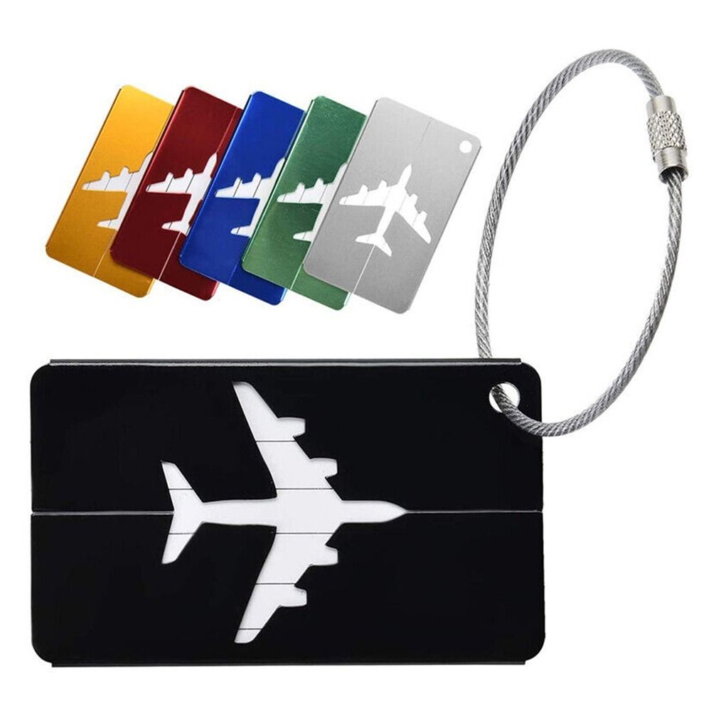 トラベルバッグ用の再利用可能なアルミニウム製ラゲッジタグ,収 - Travel Accessories On Plane のレビューと価格
