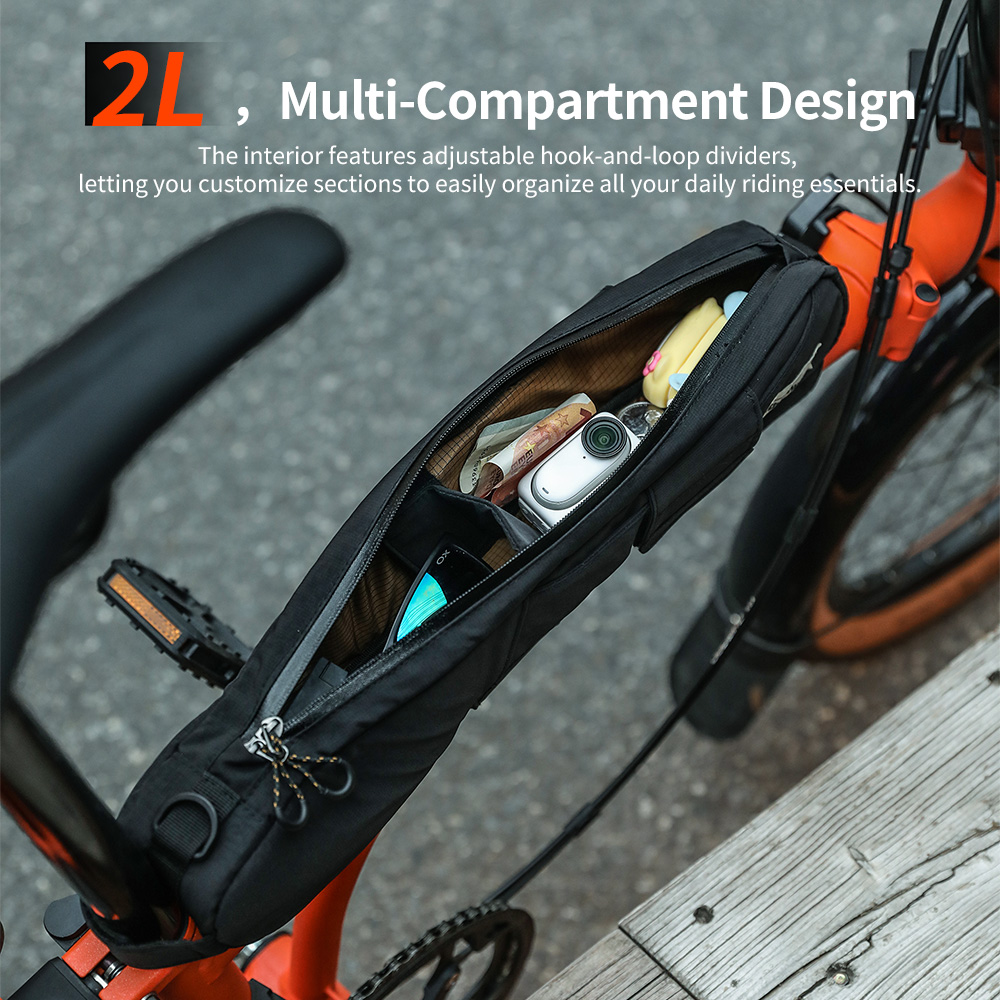 Rhinowalk 自転車トップチューブバッグブロンプトン用 - Travel Accessories Youtube のレビューと価格