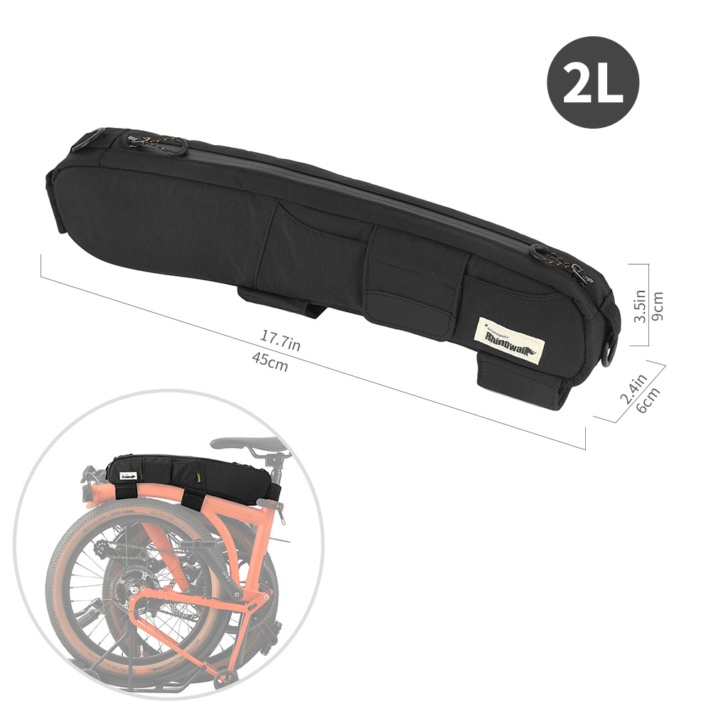 Rhinowalk 自転車トップチューブバッグブロンプトン用 - Travel Accessories Youtube のレビューと価格