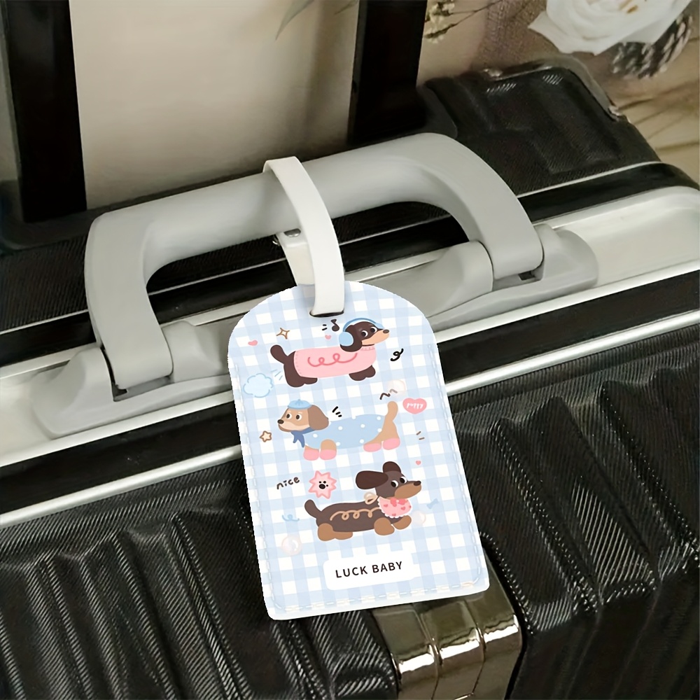 PU素材で作られた丈夫なIDタグ、旅行用バッグに最適。紛失防 - Travel Accessories As Gifts のレビューと価格