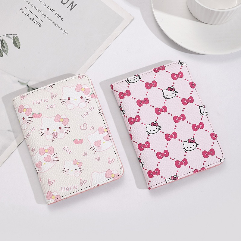 ハローキティ 女性用パスポートカバー PUレザー 多機能クレ - Travel Accessories On Plane のレビューと価格