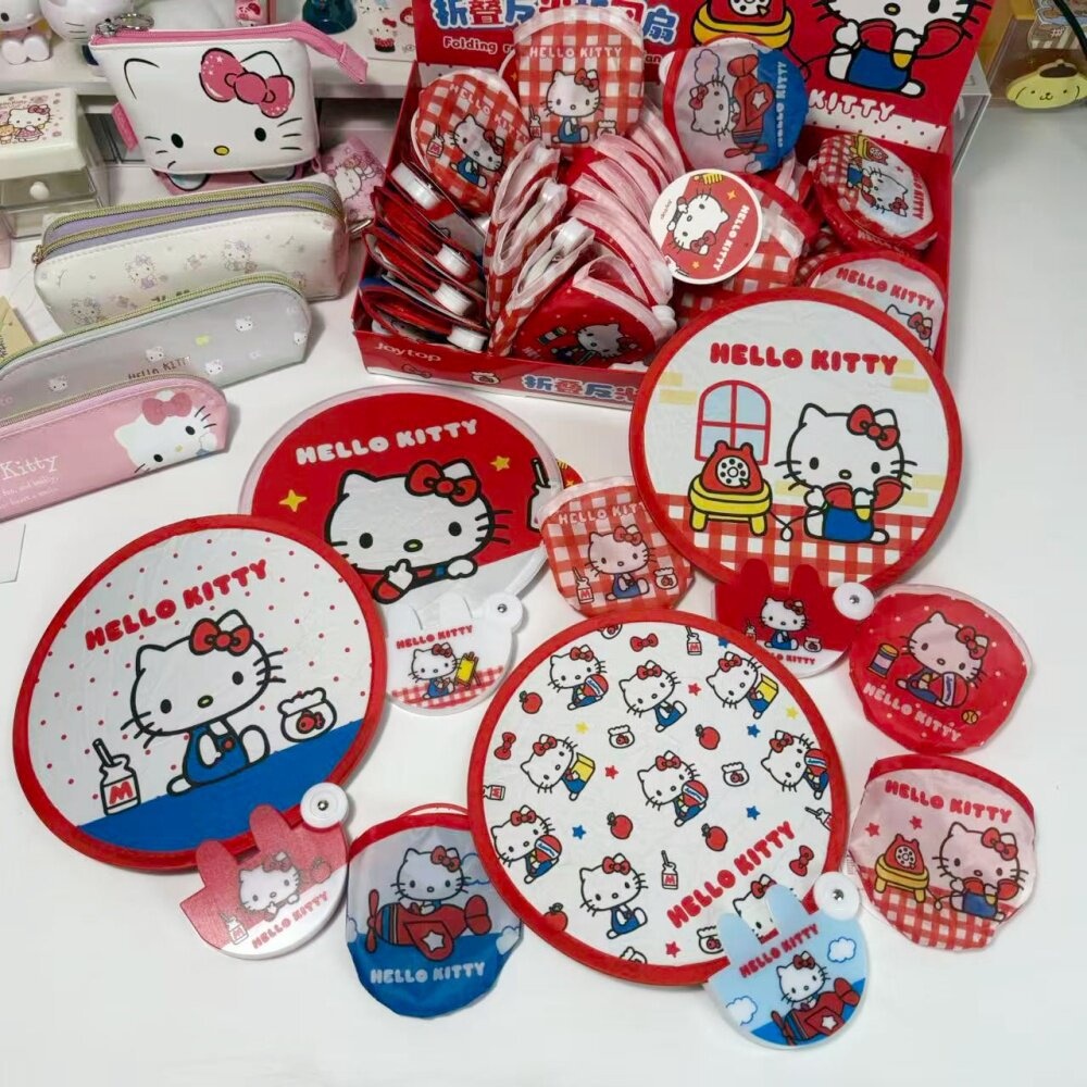 1 個本物のサンリオハローキティ折りたたみ反射ハンドファンピ - Travel Accessories Japan のレビューと価格