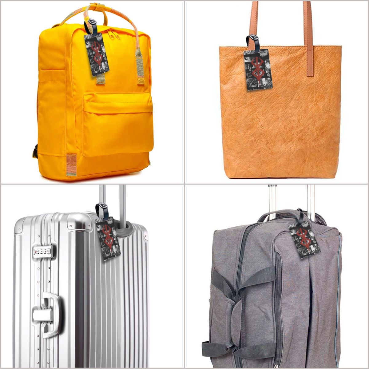日本アニメベルセルク剣士マンガガッツ荷物タグスーツケースアク - Travel Accessories Japan のレビューと価格